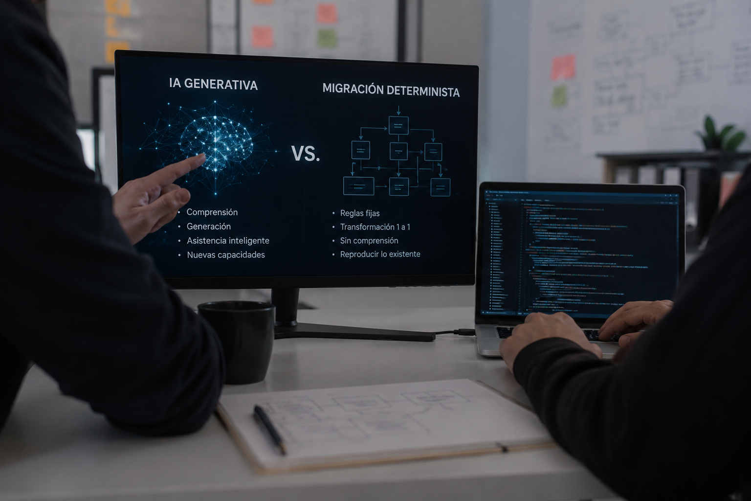 Comparison between generative AI and deterministic migration for critical legacy systems
